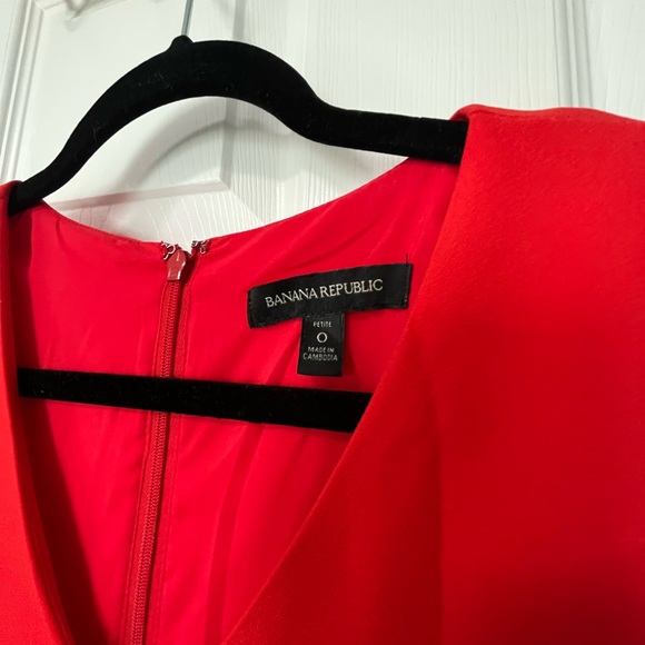 Red-Orange Banana Republic Jumpsuit w/ pockets - Picture 2 of 5